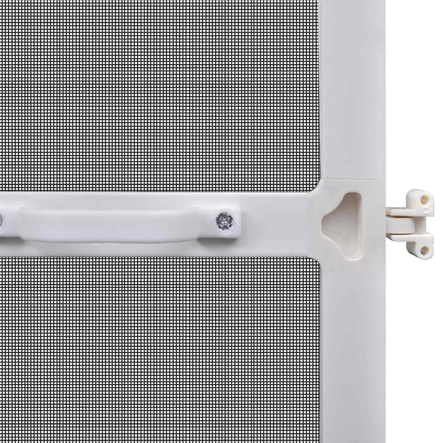 Schermo Insetti a Battente Bianco e Nero 100 x 215 cm | homemem39
