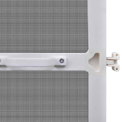 Schermo Insetti a Battente Bianco e Nero 100 x 215 cm | homemem39