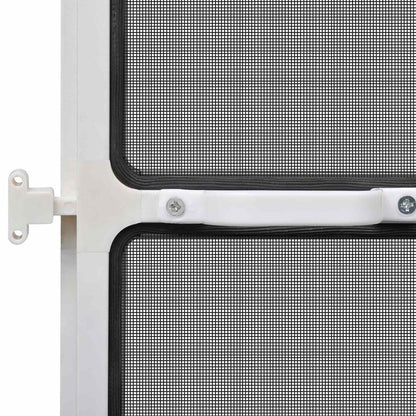 Schermo Insetti a Battente Bianco e Nero 100 x 215 cm | homemem39