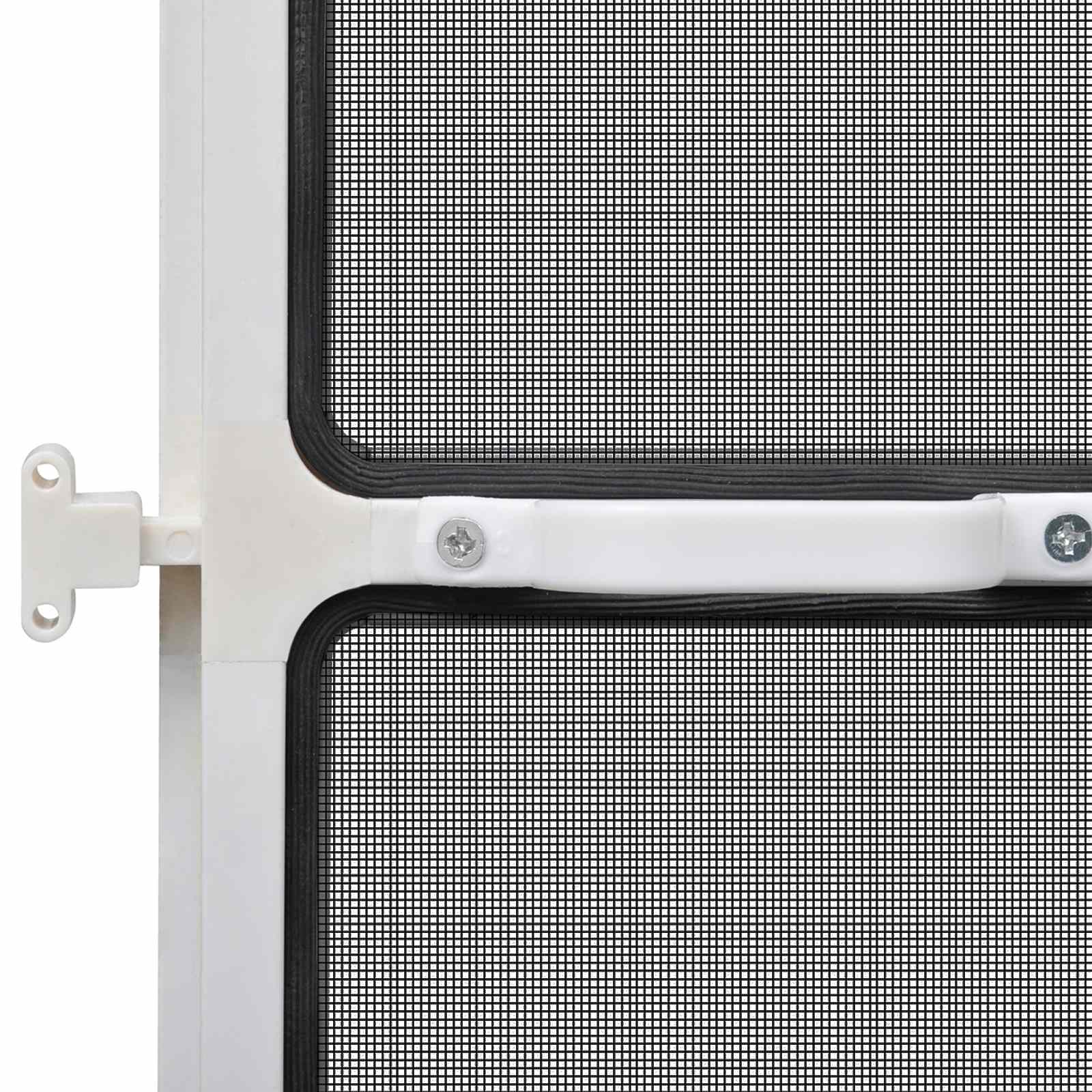 Schermo Insetti a Battente Bianco e Nero 120 x 240 cm | homemem39