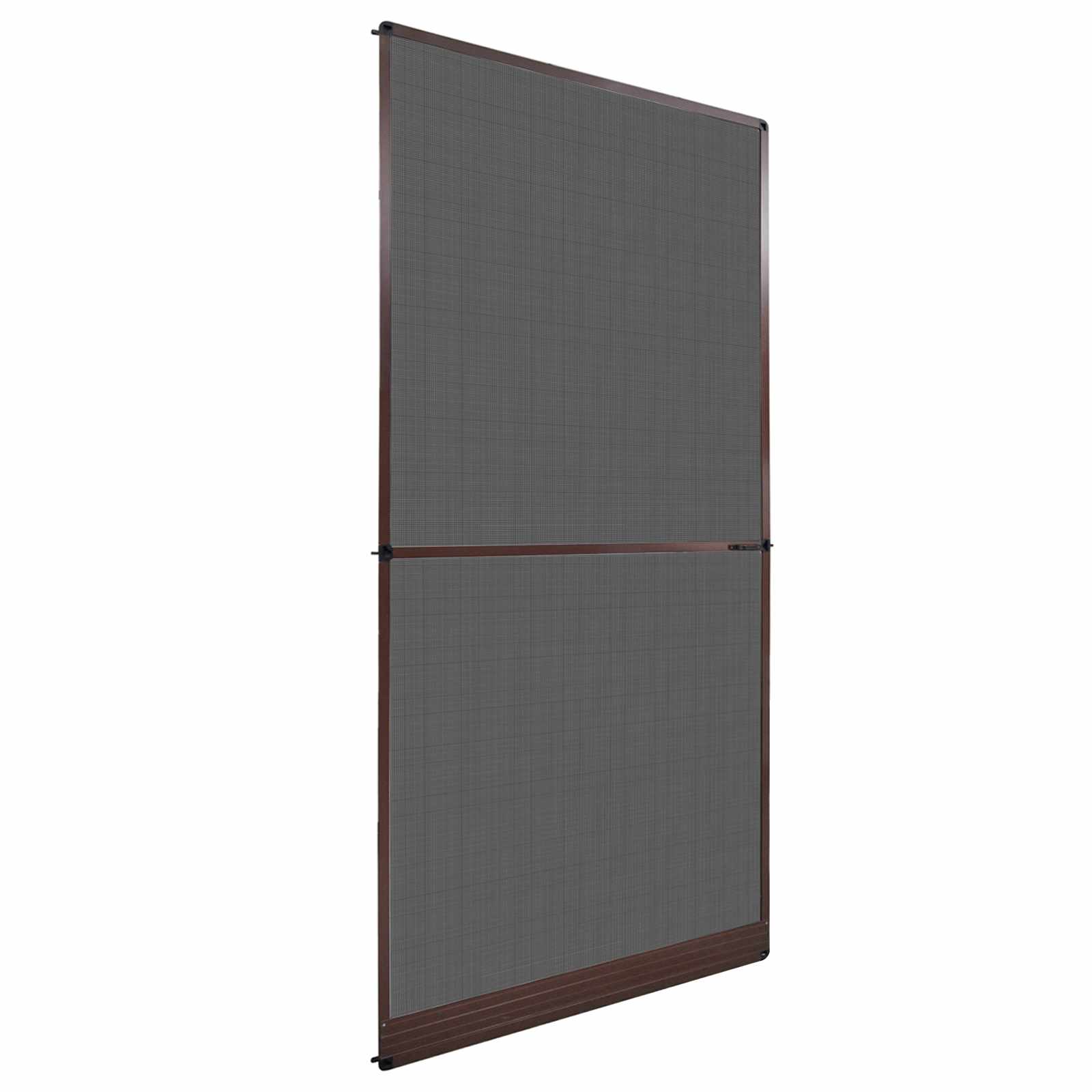 Schermo Insetti a Battente Marrone e Nero 120 x 240 cm | homemem39