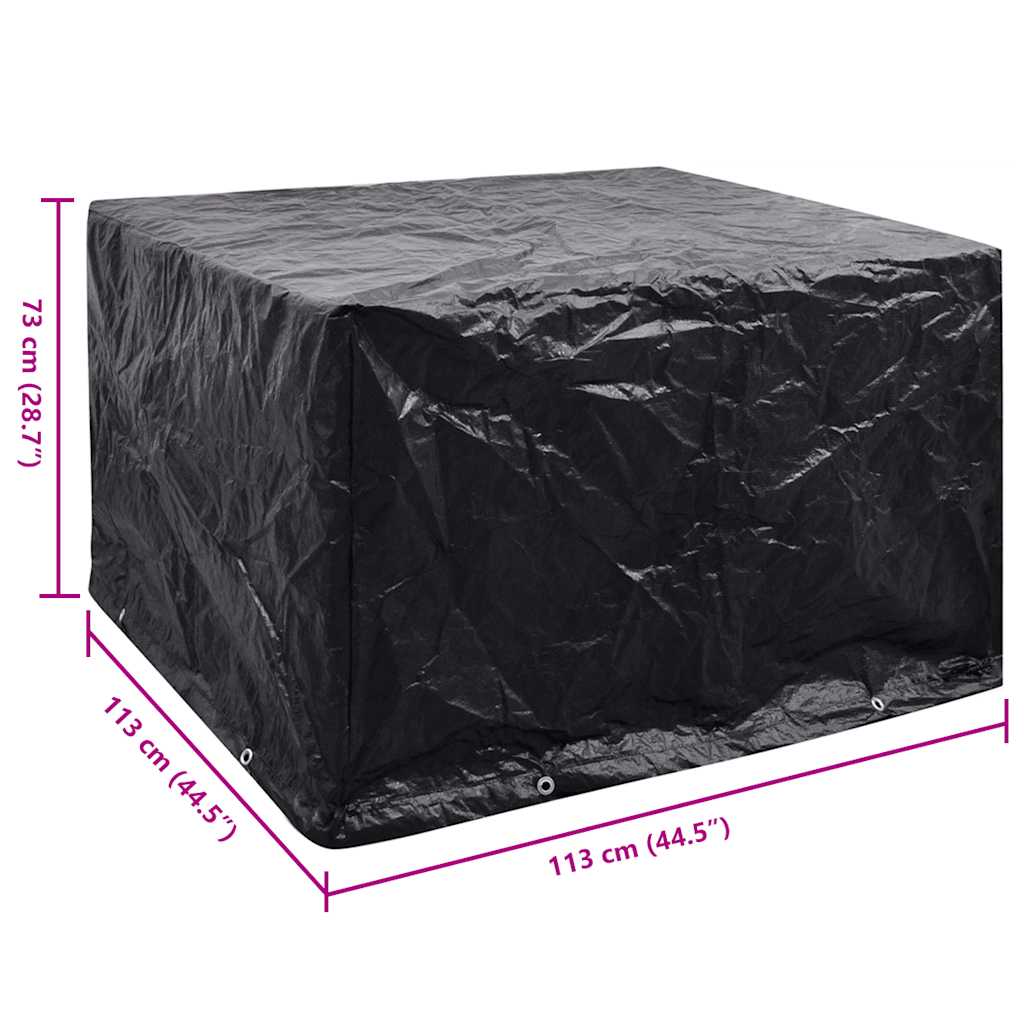Copertura per Mobili da Giardino con 8 Occhielli 113x113x73 cm - homemem39