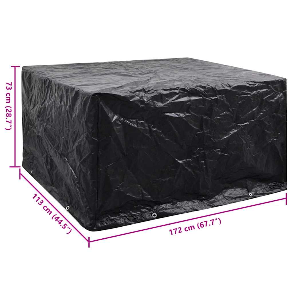Copertura per Mobili da Giardino con 8 Occhielli 172x113x73 cm | homemem39