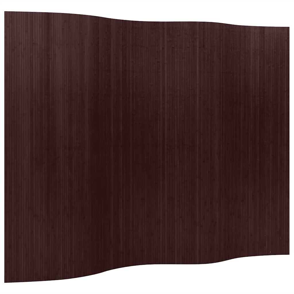 Pannello Divisore per la Stanza Bambù Marrone Scuro 250x165 cm - homemem39