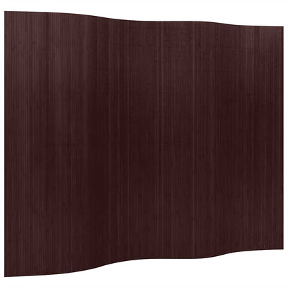 Pannello Divisore per la Stanza Bambù Marrone Scuro 250x165 cm - homemem39