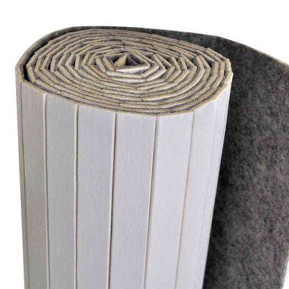 Pannello Divisore per la Stanza in Bambù Bianco Larghezza 250 cm Altezza 165 cm | homemem39