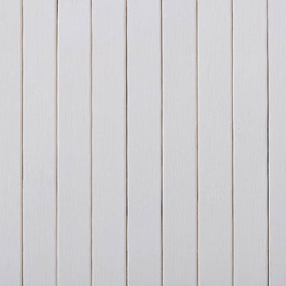 Pannello Divisore per la Stanza in Bambù Bianco Larghezza 250 cm Altezza 165 cm | homemem39
