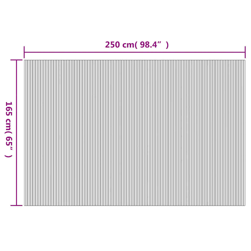 Pannello Divisore per la Stanza in Bambù Bianco 250x165 cm - homemem39