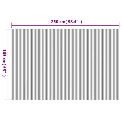 Pannello Divisore per la Stanza in Bambù Bianco 250x165 cm - homemem39