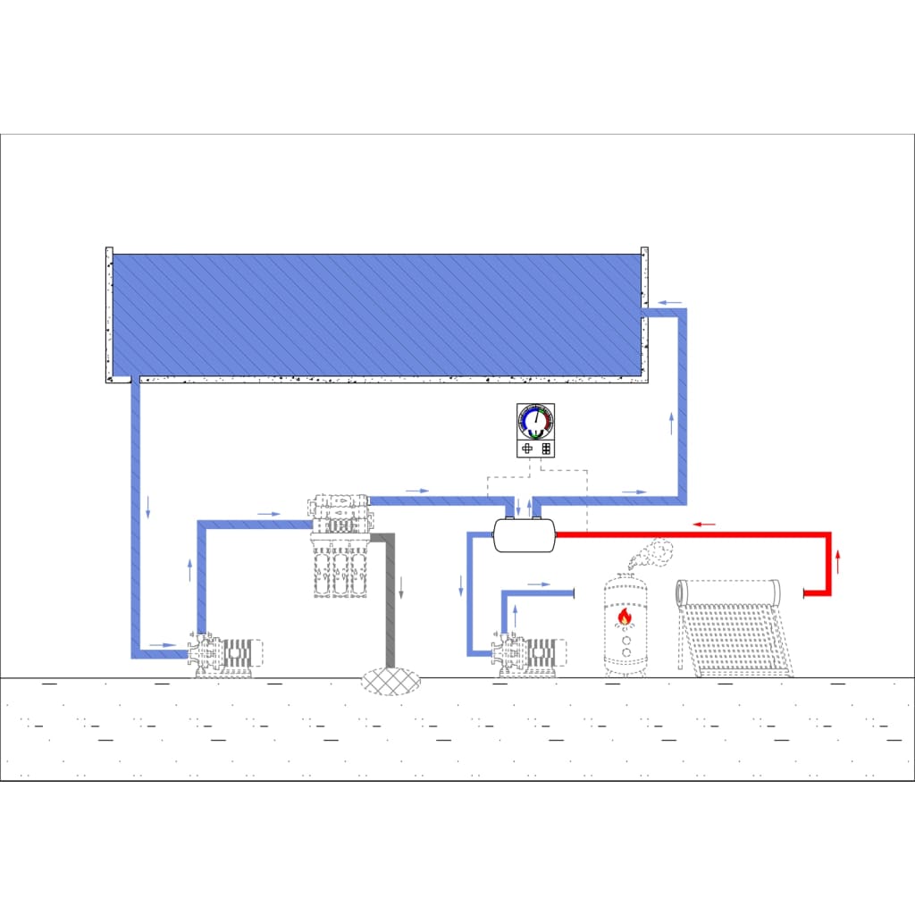 Scambiatore di calore per piscina 292 x 134 mm 28 kW | homemem39