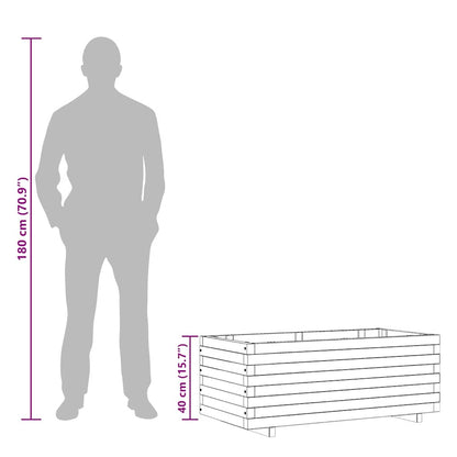 Letto Rialzato 100x50x40 cm in Legno Rettangolare - homemem39