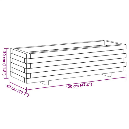 Letto Rialzato 120x40x30 cm in Legno Rettangolare