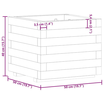 Letto Rialzato 50x50x40 cm Quadrato in Legno