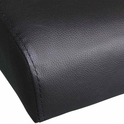 Divano Letto con 2 Cuscini in Similpelle Regolabile Nero | homemem39
