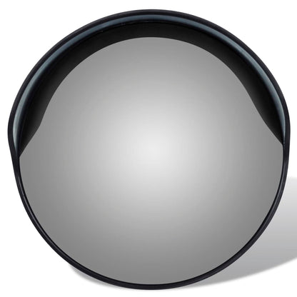 Specchio Traffico Convesso Nero Plastica PC per Esterni 30 cm | homemem39