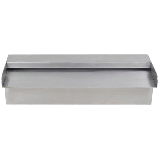 Fontana a Cascata per Giardino Rettangolare Acciaio Inox 30 cm - homemem39