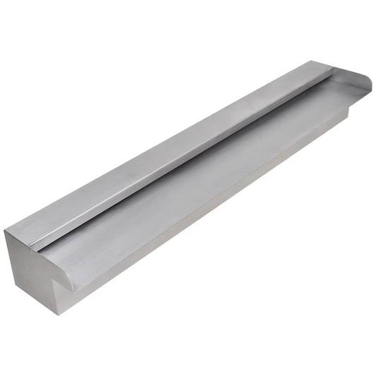 Fontana a Cascata per Giardino Rettangolare Acciaio Inox 60 cm | homemem39