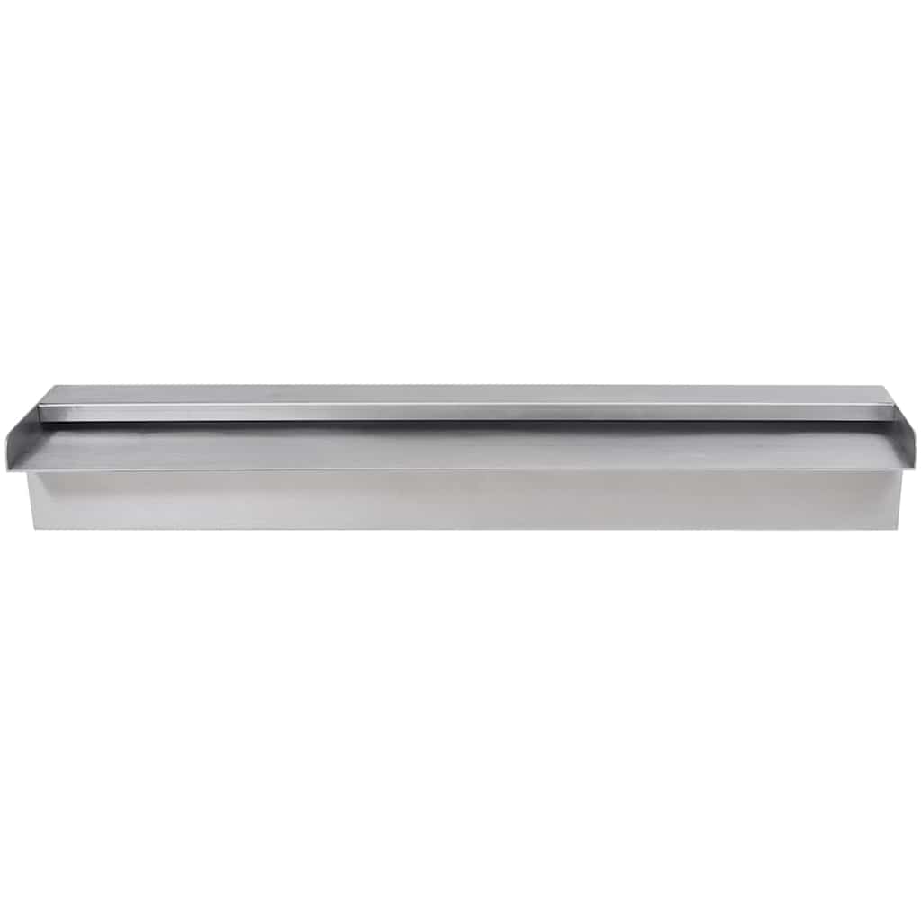 Fontana a Cascata per Giardino Rettangolare Acciaio Inox 60 cm | homemem39