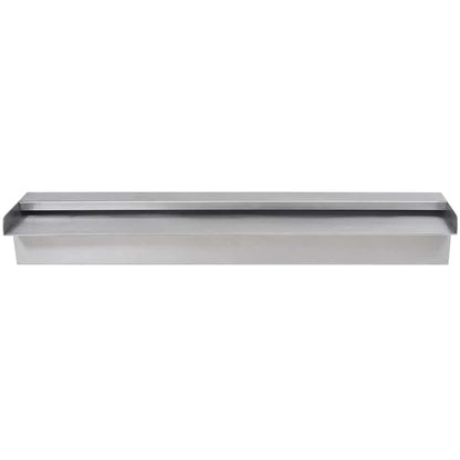 Fontana a Cascata per Giardino Rettangolare Acciaio Inox 60 cm | homemem39