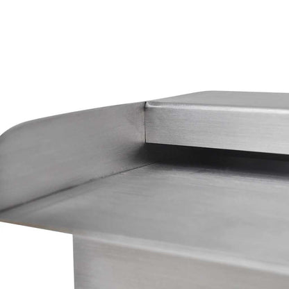 Fontana a Cascata per Giardino Rettangolare Acciaio Inox 60 cm | homemem39