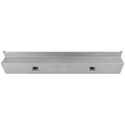 Fontana a Cascata per Giardino Rettangolare Acciaio Inox 90 cm