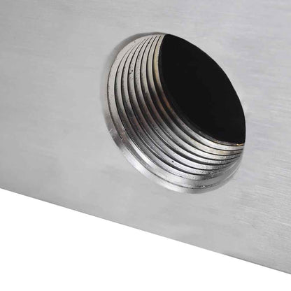 Fontana a Cascata per Giardino Rettangolare Acciaio Inox 90 cm | homemem39