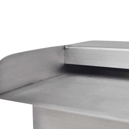 Fontana a Cascata per Giardino Rettangolare Acciaio Inox 90 cm | homemem39