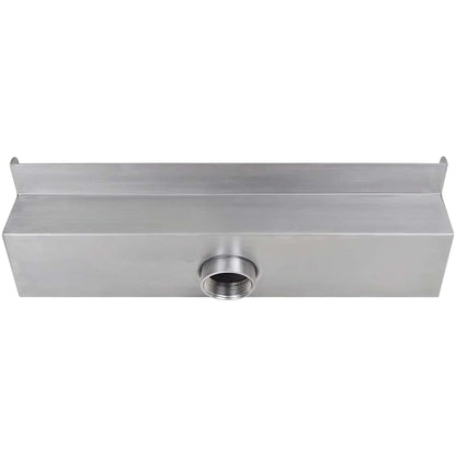 Cascata per Laghetto Rettangolare con LED in Acciaio Inox 45 cm - homemem39