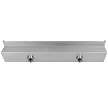 Cascata per Laghetto Rettangolare con LED in Acciaio Inox 60 cm - homemem39