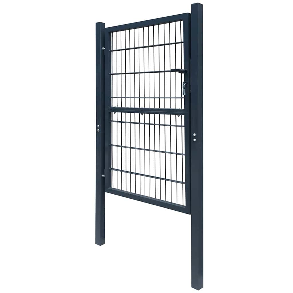 Cancello per Recinzione 2D (Singolo) Grigio Antracite 100x120 cm | homemem39