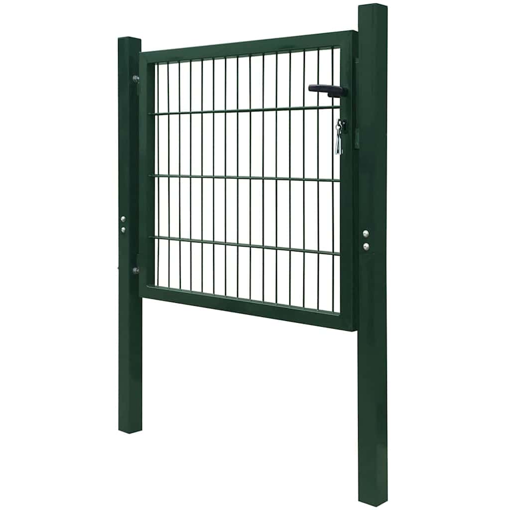Cancello per Recinzione 2D (Singolo) Verde 100x80 cm | homemem39