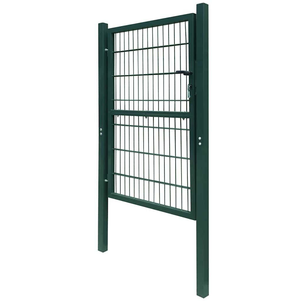 Cancello per Recinzione 2D (Singolo) Verde 100x160 cm | homemem39