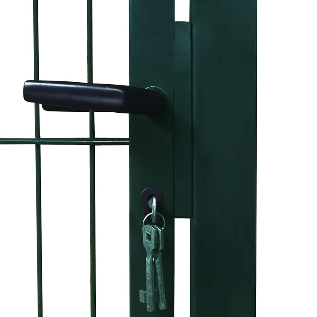Cancello per Recinzione 2D (Singolo) Verde 100x180 cm | homemem39