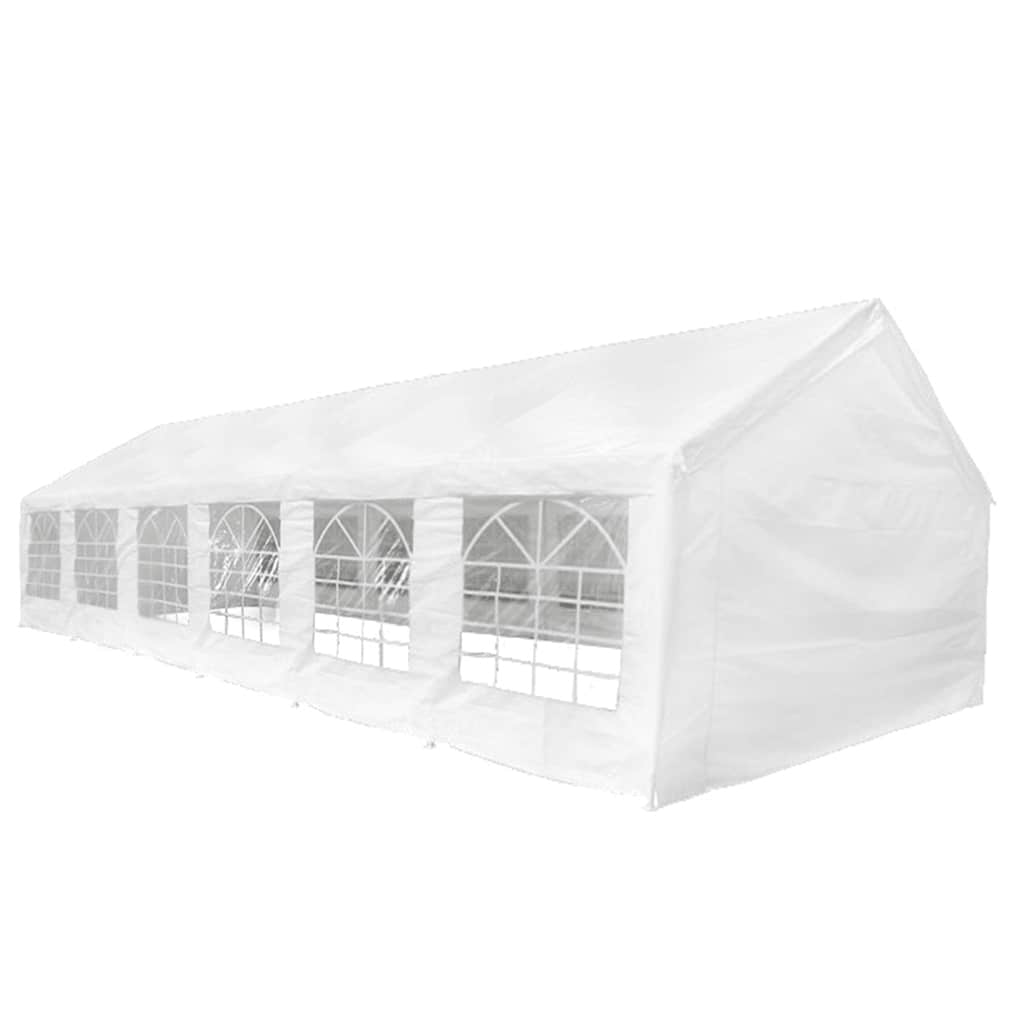 Tenda per Festa da Giardino Bianca 12 x 6 m | homemem39