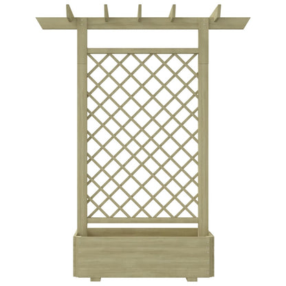 Fioriera con Pergolato da Giardino 162x56x204 cm in Legno | homemem39