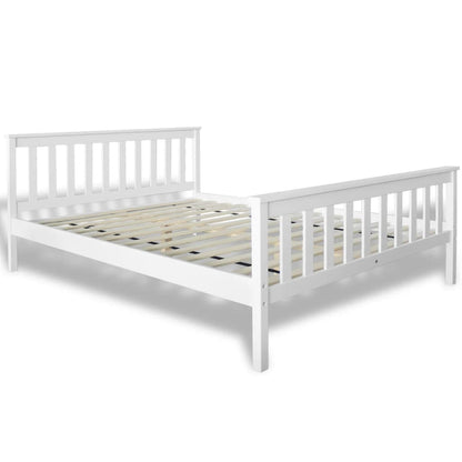 Letto con Materasso in Massello di Pino 140x200 cm | homemem39