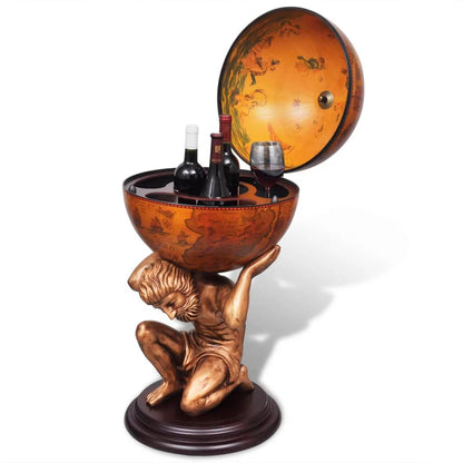Bar a Globo Portabottiglie Vino Design Atlas 42x42x85 cm | homemem39