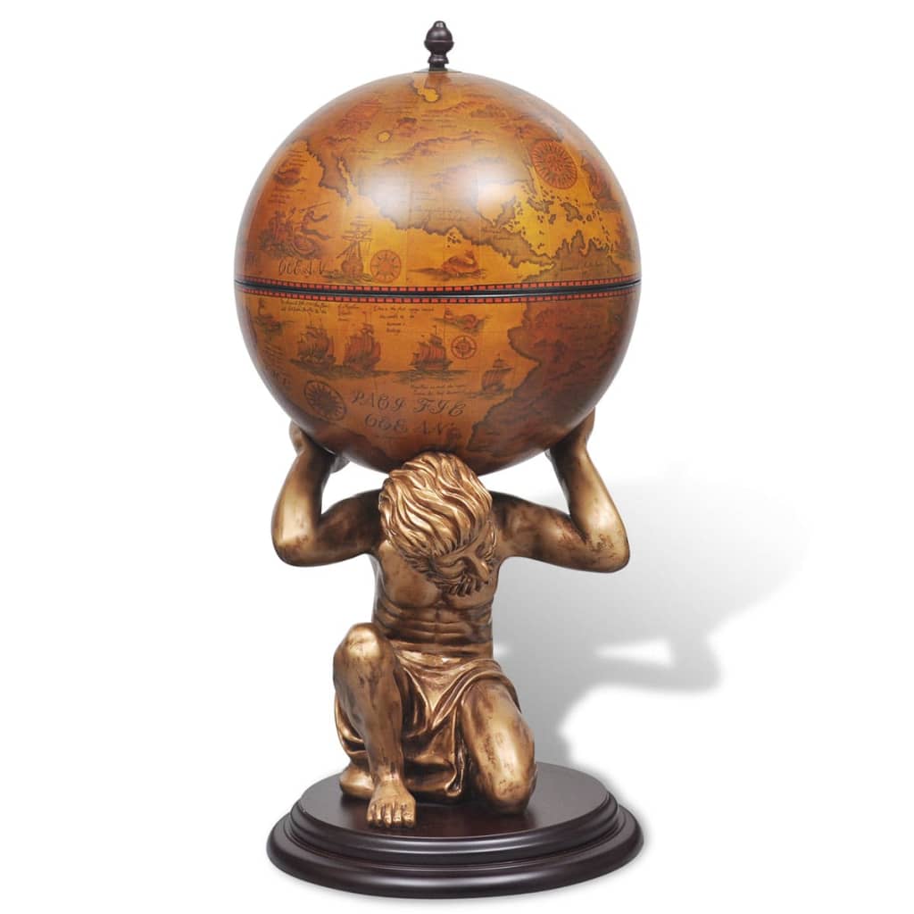 Bar a Globo Portabottiglie Vino Design Atlas 42x42x85 cm | homemem39