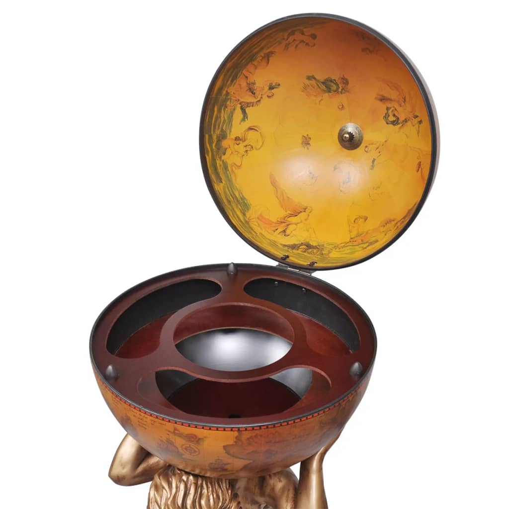 Bar a Globo Portabottiglie Vino Design Atlas 42x42x85 cm | homemem39