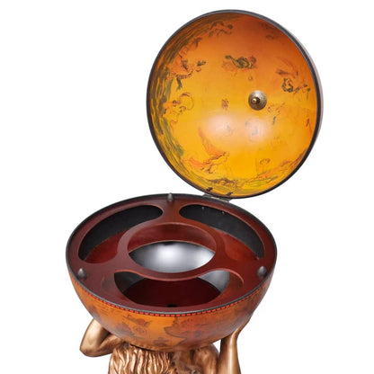 Bar a Globo Portabottiglie Vino Design Atlas 42x42x85 cm | homemem39