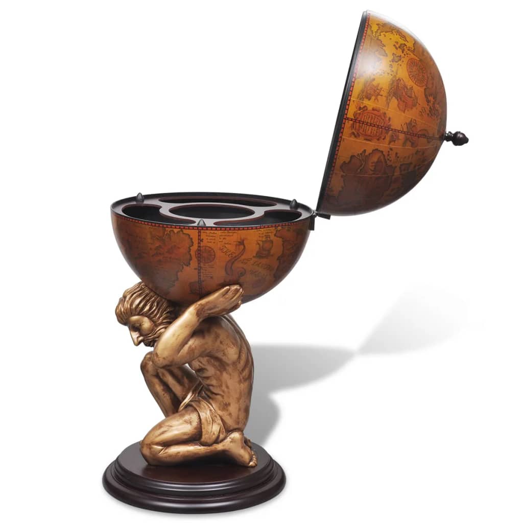 Bar a Globo Portabottiglie Vino Design Atlas 42x42x85 cm | homemem39