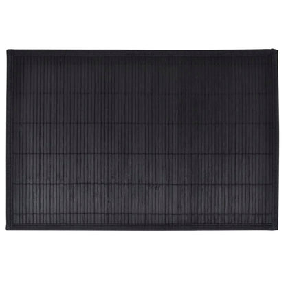 Tovagliette in Bambù 6 pz 30 x 45 cm Nere - homemem39