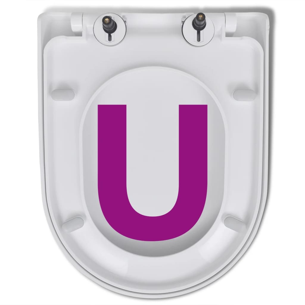 Copriwater Ammortizzato e Sgancio Rapido Bianco Quadrato