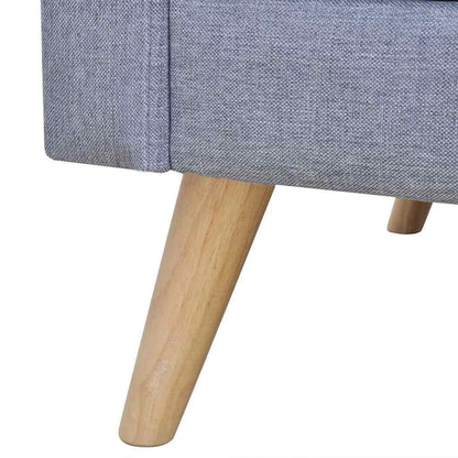 Divano a 3 Posti in Tessuto Grigio Chiaro | homemem39