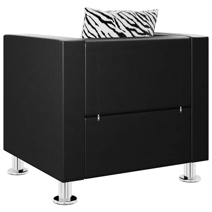 Poltrona Nera in Similpelle - homemem39