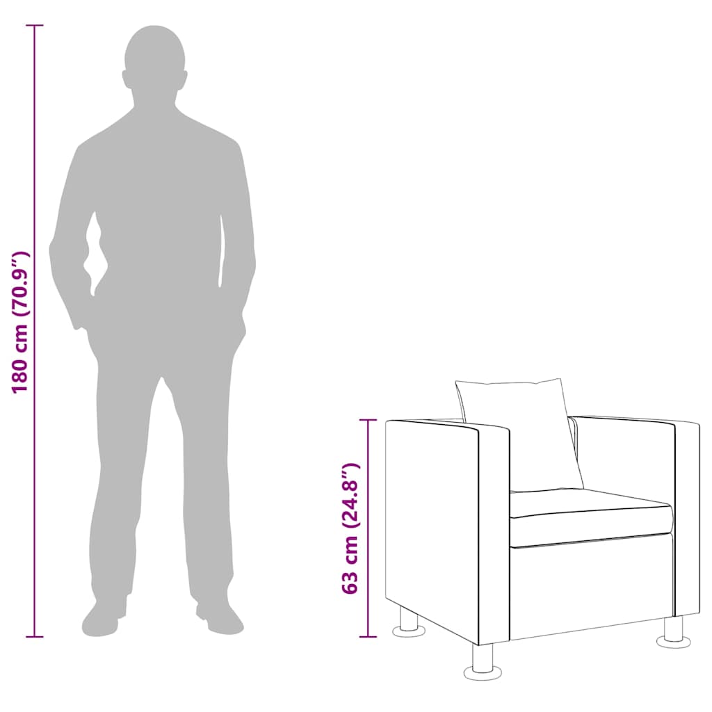 Poltrona Nera in Similpelle - homemem39