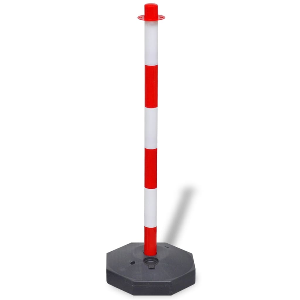 Set Stradale con Pali e Catena in Plastica 10 m | homemem39