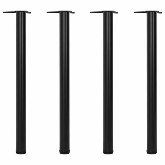 Set Gambe Tavolo Altezza Regolabile Nere 870 mm