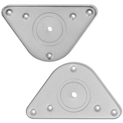 Set Gambe Tavolo 4 pz in Nickel Spazzolato Regolabili 870 mm