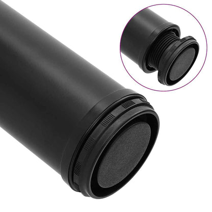 Set Gambe per Tavolo 4 pz Nere Regolabili in Altezza 710 mm